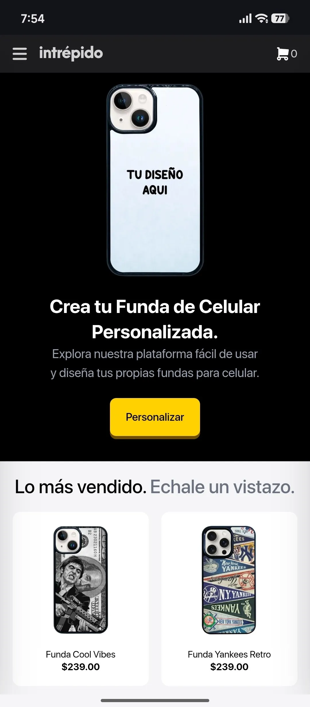 Tienda en línea IntrepidoMX