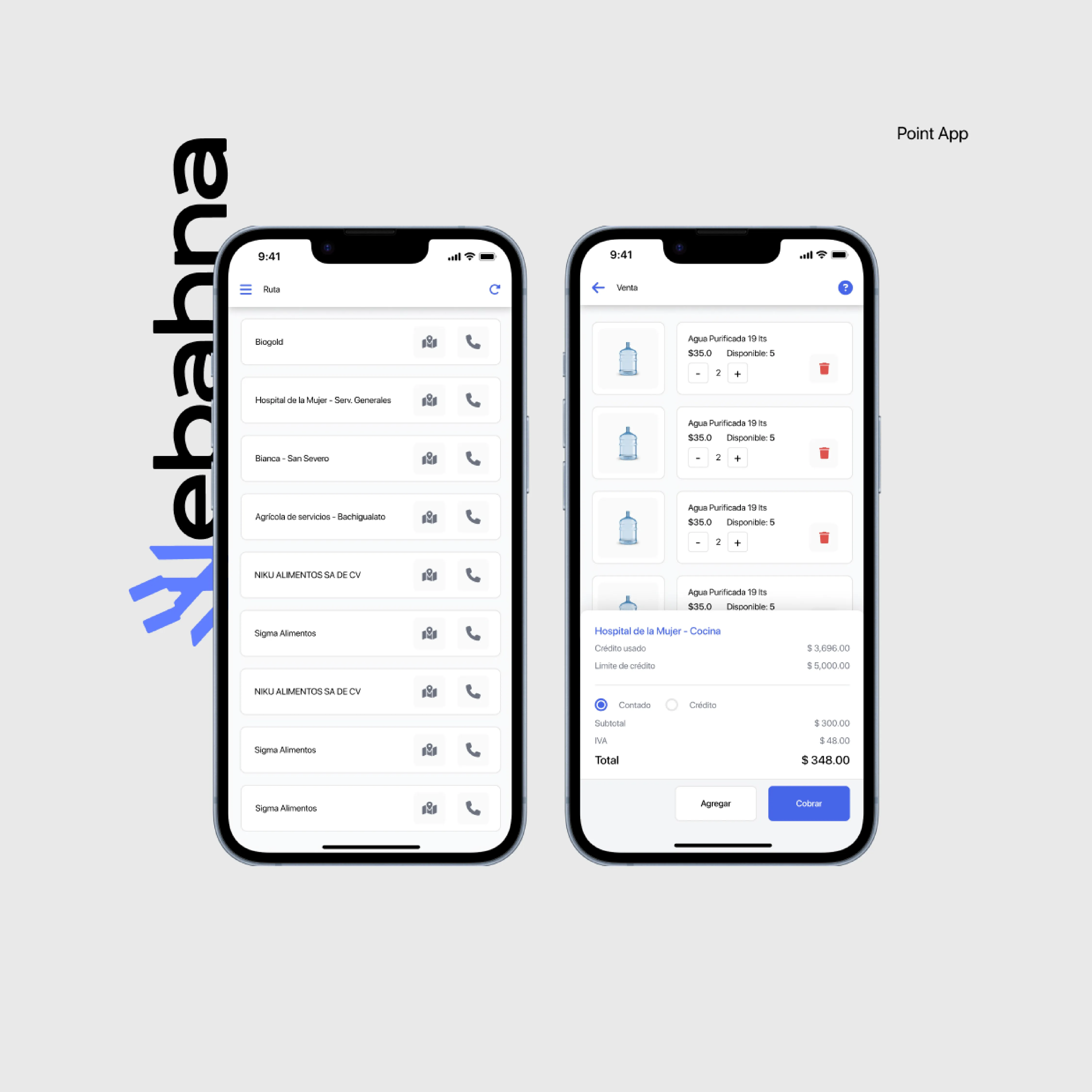 Diseño de interfaz para Point App